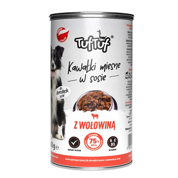 TUF-TUF Puszka 1250 g mokra karma dla psa z Wołowiną