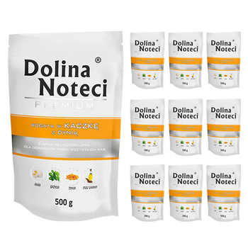 500g x 10 Dolina Premium  KACZKA mokra karma dla psa