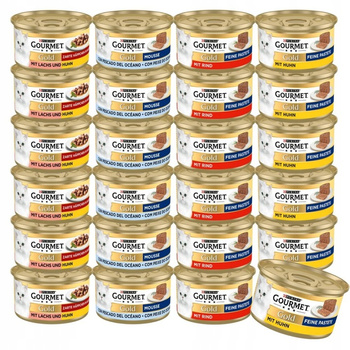 Gourmet Gold Mix smaków 24x85g mokra karma dla kota