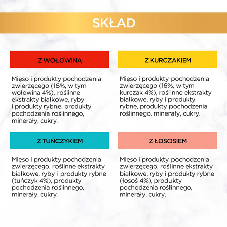Gourmet Gold Sauce Delights – mokra karma dla dorosłych kotów 48x85g