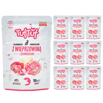 TUF TUF  mokra karma Wieprzowina 10x500g