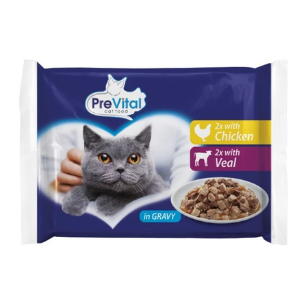 PreVital Kurczak Cielęcina w sosie 52x100g