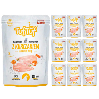 TUF TUF mokra karma dla psa Kurczak 10x500g