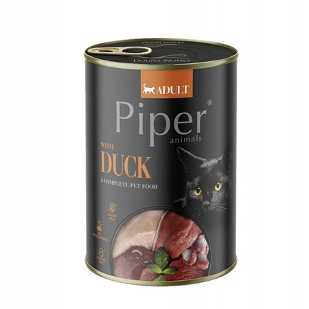 Piper Puszka 400 g mokra karma dla kota z Kaczką