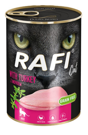 RAFI KOT 400 g PASZTET z Indykiem mokra karma dla kota