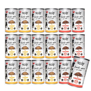 TUF TUF mokra karma dla psa MIX SMAKÓW 18x1250g drób