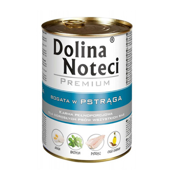 Dolina Noteci Premium Bogata w Pstrąga mokra karma dla psa 400g