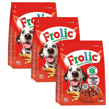 Frolic - półmiękka karma - Zestaw 3 x 2,6kg
