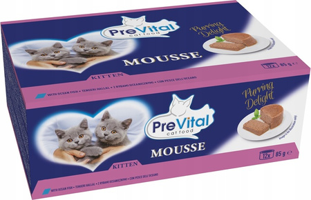 PreVital KITTEN MUS mokra karma dla kociąt 12x85g
