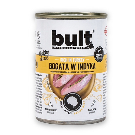 BULT Mokra karma dla psa Mix smaków 48x400g