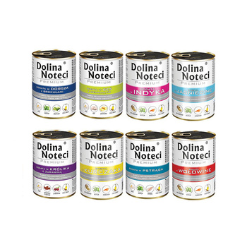 Dolina Noteci Premium MIX SMAKÓW  mokra karma dla psa 48x400g