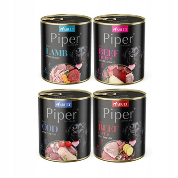 Piper Animals MIX mokra karma dla psa 12x800g