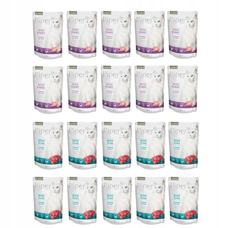 PIPER STERILISED mokra karma dla kota 20x100g