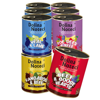 DOLINA NOTECI SUPERFOOD MIX SMAKÓW  mokra karma dla psa 12x800g