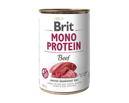 Brit Puszka 400 g Mono Protein mokra karma dla psa Beef