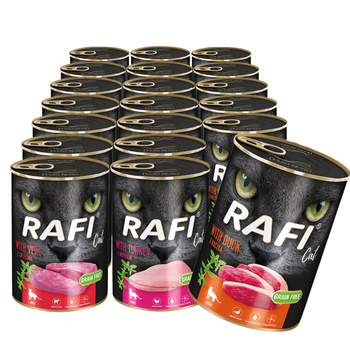 RAFI CAT bez zbóż MIX 20x400g