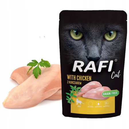RAFI pasztet mokra karma dla kotów z Kurczakiem 100g