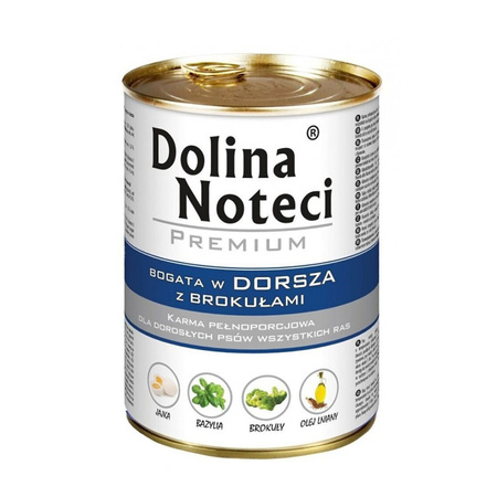 Dolina Noteci Premium Bogata w Dorsza mokra karma dla psa 400g