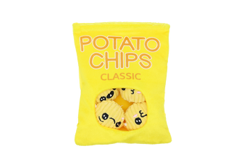 UNIQ PETS PLUSZOWA ZABAWKA WĘCHOWA DLA PSA paczka chipsów z piszczałką 15x20cm