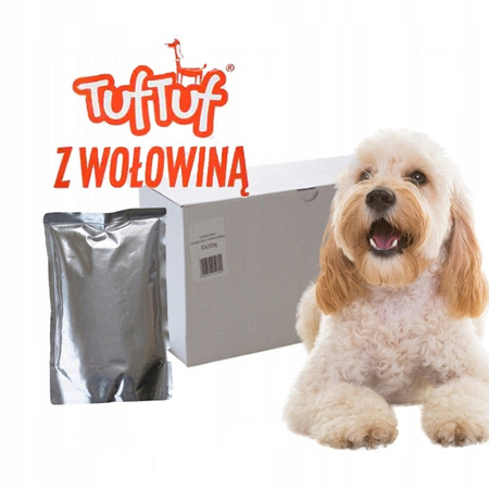 TUF-TUF  10 x 500 g mokra karma dla psa z Wołowiną