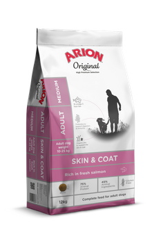Arion Adult Medium SKIN & COAT Salmon 12 kg sucha karma dla psa