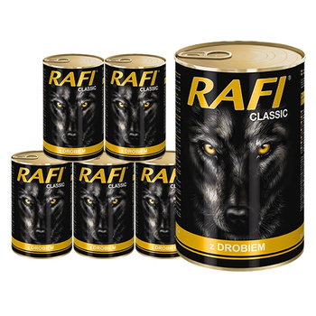 Rafi Classic z drobiem zestaw 6x1240 g