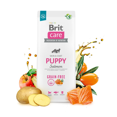 Brit Care Puppy Grain Free Salmon  sucha karma dla psa  12kg