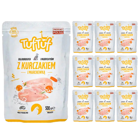 TUF TUF mokra karma dla psa Kurczak 10x500g