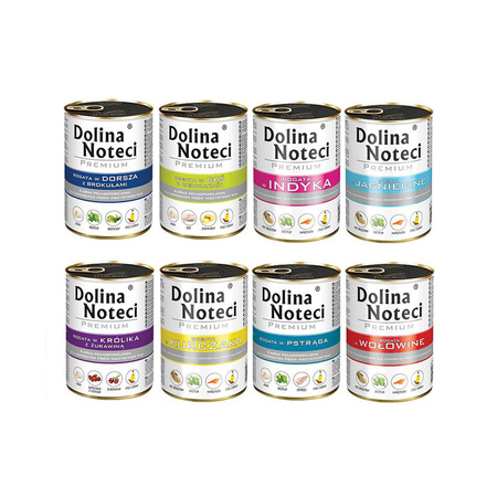 Dolina Noteci Premium MIX SMAKÓW  mokra karma dla psa 48x400g