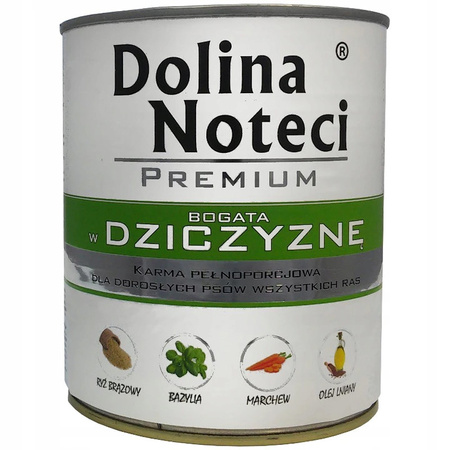 Dolina Noteci Premium DZICZYZNA mokra karma dla psa 6x800g