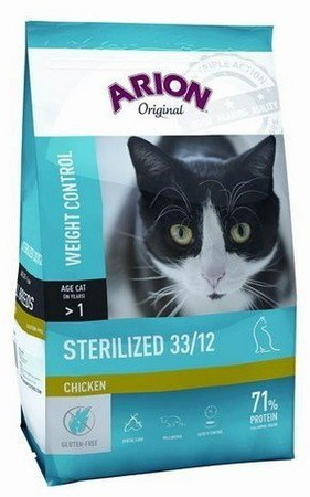 Arion Original Cat STERILIZED Chicken sucha karma dla kota 7,5kg