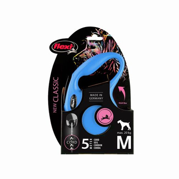 FLEXI New Classic Sznurek 5 m M  Niebieska 20kg