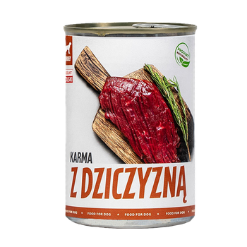 TUF-TUF Puszka 800 g Mokra karma dla psa  z Dziczyzną