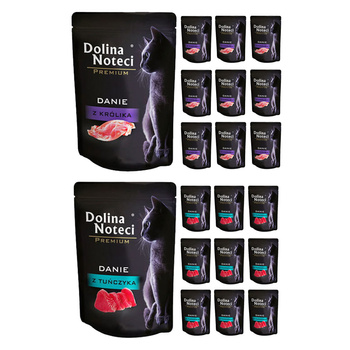 Dolina Noteci DANIE  Mix smaków mokra karma dla kota  20x85g