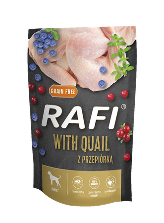 RAFI PREMIUM z Przepiórką mokra karma dla psa 500g
