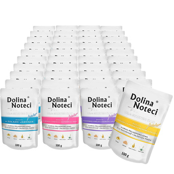 Dolina Noteci Junior Małe Rasy Mix smaków mokra karma dla psa  40x100g