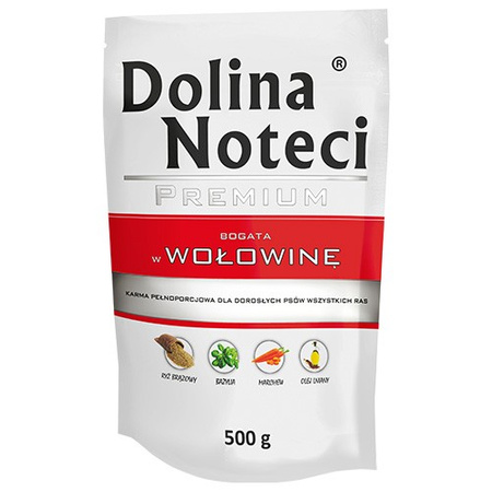 500g x 10 Dolina Premium Pies WOŁOWINA