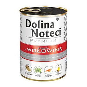 Dolina Noteci Premium Bogata w Wołowinę mokra karma dla psa  400g