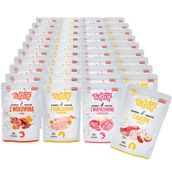 TUF TUF  mokra karma dla psa Mix smaków 40x100g
