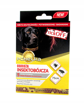 Pchełka TickOFF Obroża Insektobójcza dla psa 75 cm