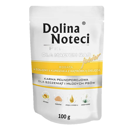 Dolina Noteci Junior M. Rasy 100g żoł. kur.- wąt.ciel.