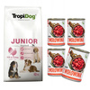 TropiDog Premium Junior L sucha karma dla psa Turkey Rice 12kg + tuf tuf