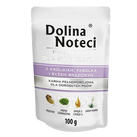 Dolina Noteci Małe Rasy 100g mokra karma dla psa  z Królikiem