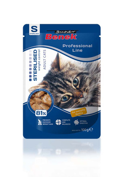 Super Benek Saszetka 100g STERILISED z drobiem