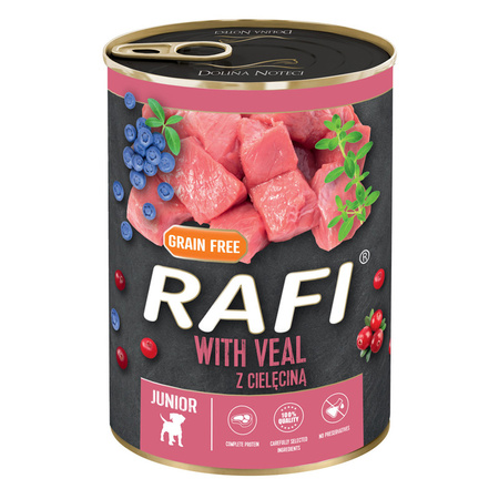 RAFI JUNIOR Mix smaków mokra karma dla psa 20x400g