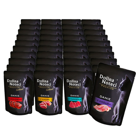 Dolina Noteci DANIE KOT Mix smaków mokra karma dla kota 40x85g