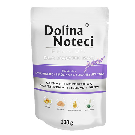 Dolina Noteci Junior Małe Rasy Mix smaków mokra karma dla psa  40x100g