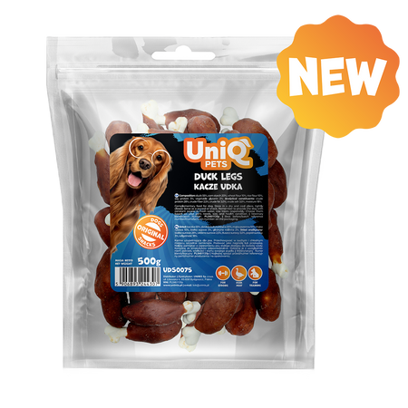 UNIQ PETS PRZYSMAKI DLA PSA CHEWY 500g kacze udka
