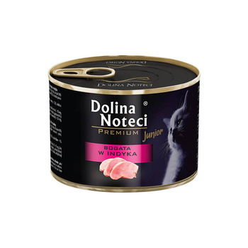 KOT Dolina Noteci Bogata w Indyka mokra karma dla kota 185g Junior
