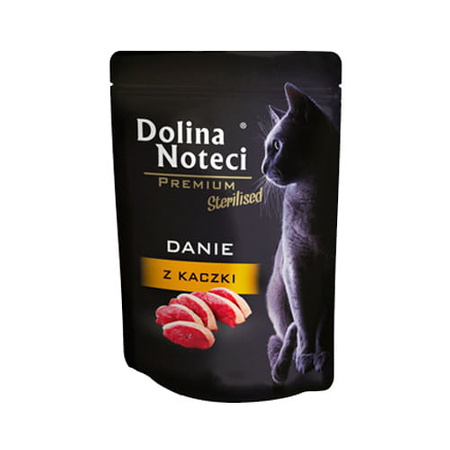 Dolina Noteci Premium Sterilised Danie z kaczki mokra karma dla kota 10x85g